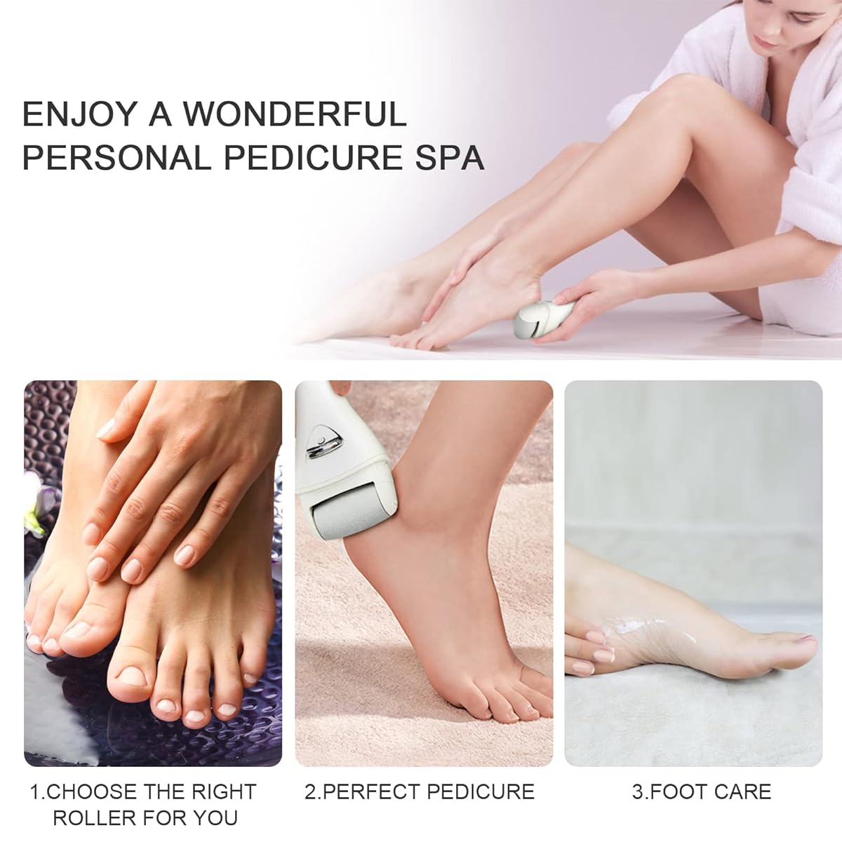 Electric Pedicure Foot File Callus Remover