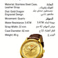 Men’s Gold Dragon Dial Quartz Watch with Leather Strap – Fashion Business Set