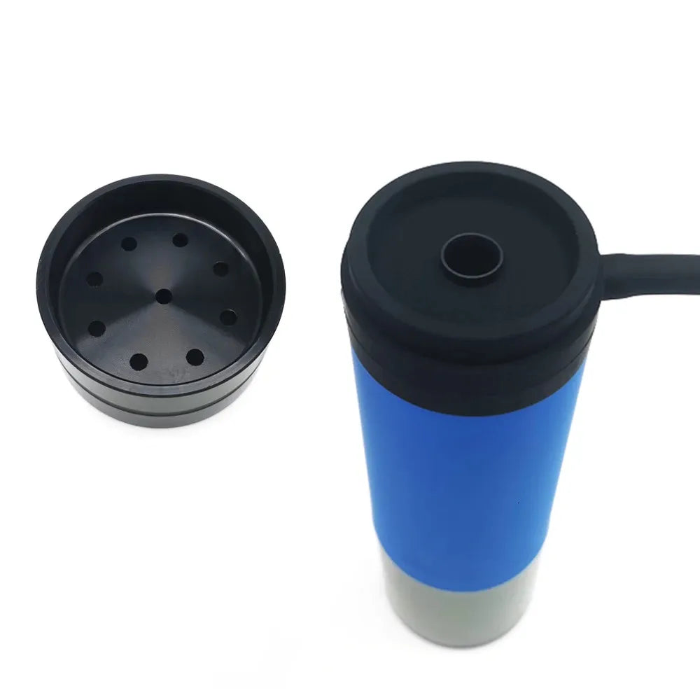 Portable Cup Hookah Set - Car Shisha, Mini Narguile with Protective Case, Soft Touch Finish - Perfect for Indoor/Outdoor Smoking